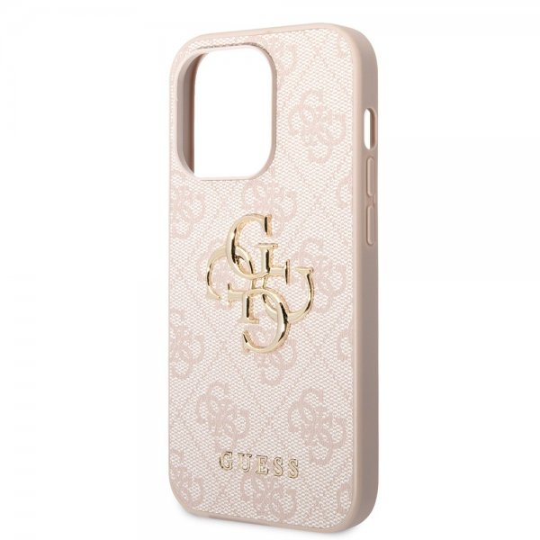 Guess iPhone 15 Pro Max Deksel 4G Logo Rosa