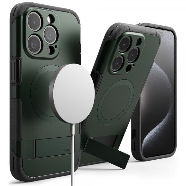 Ringke iPhone 15 Pro Max Deksel Alles MagSafe Dark Green