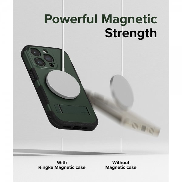 Ringke iPhone 15 Pro Max Deksel Alles MagSafe Dark Green