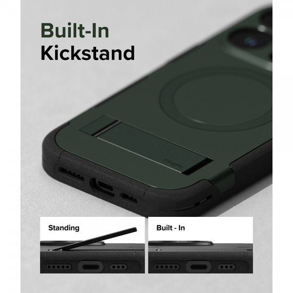 Ringke iPhone 15 Pro Max Deksel Alles MagSafe Dark Green