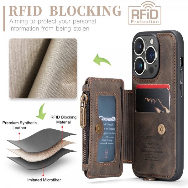 CaseMe iPhone 15 Pro Max Deksel C20 Series Kaffe