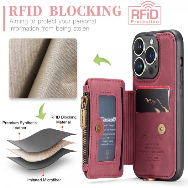 CaseMe iPhone 15 Pro Max Deksel C20 Series Rød