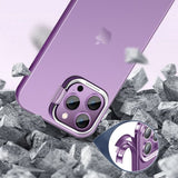 X-Level iPhone 15 Pro Max Deksel Camera Frame Kickstand Lilla
