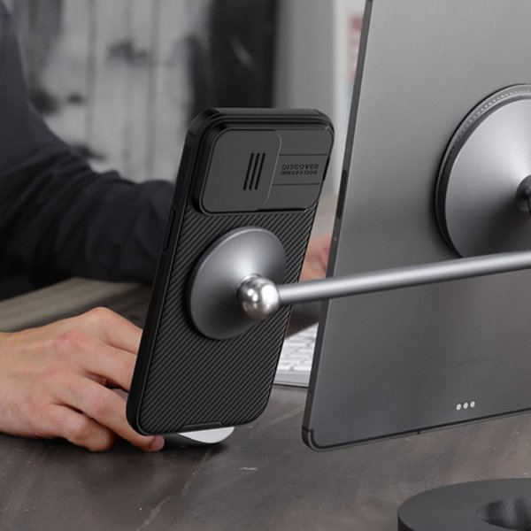 Nillkin iPhone 15 Pro Max Deksel CamShield MagSafe Blå