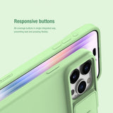 Nillkin iPhone 15 Pro Max Deksel CamShield Silky Lyseblå