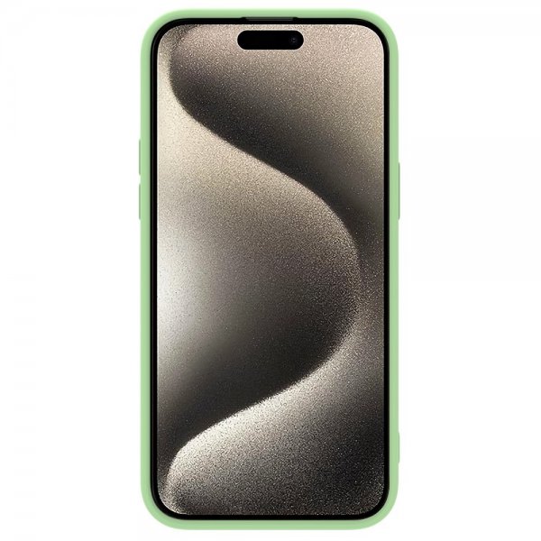 Nillkin iPhone 15 Pro Max Deksel CamShield Silky MagSafe Lysegrønn