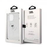 Karl Lagerfeld iPhone 15 Pro Max Deksel Choupette MagSafe Transparent