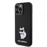 Karl Lagerfeld iPhone 15 Pro Max Deksel Choupette NFT Svart