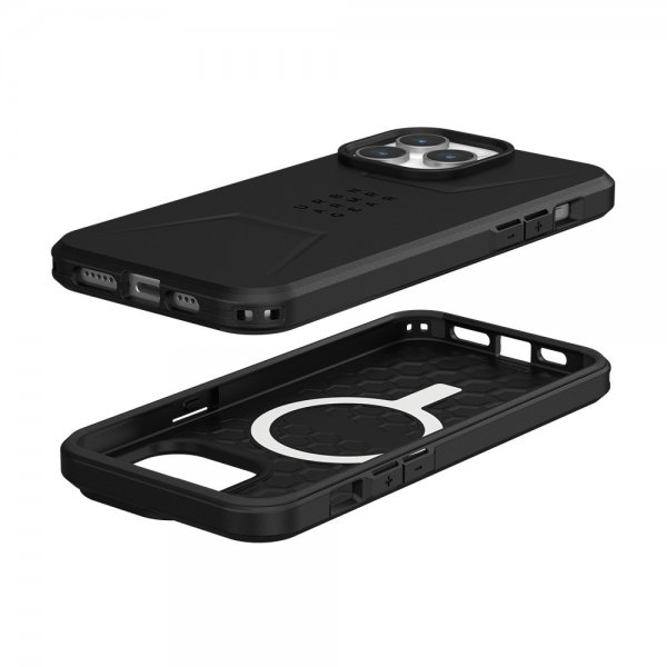 Urban Armor Gear (UAG) iPhone 15 Pro Max Deksel Civilian MagSafe Svart