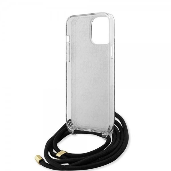 Guess iPhone 15 Pro Max Deksel Crossbody Cord Svart