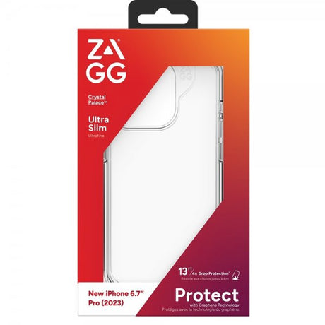 Zagg iPhone 15 Pro Max Deksel Crystal Palace Transparent