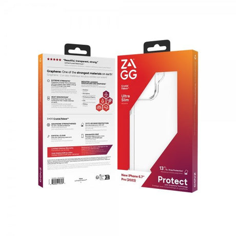 Zagg iPhone 15 Pro Max Deksel Crystal Palace Transparent