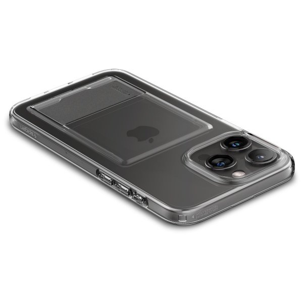 Spigen iPhone 15 Pro Max Deksel Crystal Slot Crystal Clear