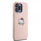 Hello Kitty iPhone 15 Pro Max Deksel Debossed Logo MagSafe Rosa