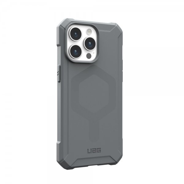 Urban Armor Gear (UAG) iPhone 15 Pro Max Deksel Essential Armor MagSafe Sølv