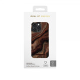 Ideal of Sweden iPhone 15 Pro Max Deksel Fashion Case MagSafe Dark Amber Marble