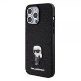 Karl Lagerfeld iPhone 15 Pro Max Deksel Fixed Glitter Svart