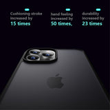 X-Level iPhone 15 Pro Max Deksel Frosted Bakside Blå