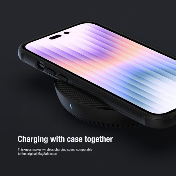 Nillkin iPhone 15 Pro Max Deksel Frosted Shield Pro MagSafe Blå