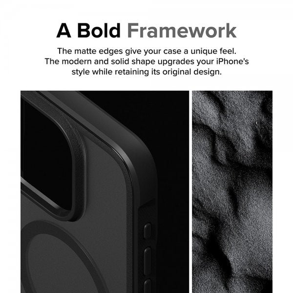 Ringke iPhone 15 Pro Max Deksel Fusion Bold Magnetic Matte Black