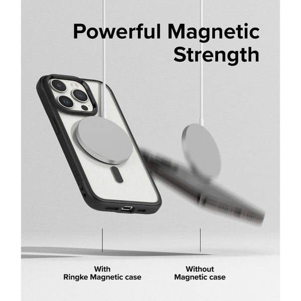Ringke iPhone 15 Pro Max Deksel Fusion Bold Magnetic Matte Black