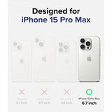 Ringke iPhone 15 Pro Max Deksel Fusion Matte Clear