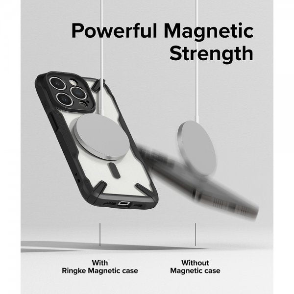 Ringke iPhone 15 Pro Max Deksel Fusion X Magnetic Matte Black