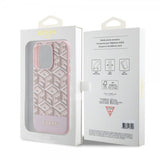 Guess iPhone 15 Pro Max Deksel G Cube MagSafe Rosa
