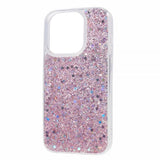 iPhone 15 Pro Max Deksel Glitterpaljetter Rosa