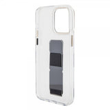 Guess iPhone 15 Pro Max Deksel Grip Stand Clear Transparent