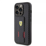 Ferrari iPhone 15 Pro Max Deksel Grip Stand Function Svart