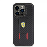 Ferrari iPhone 15 Pro Max Deksel Grip Stand Function Svart