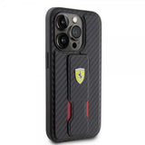 Ferrari iPhone 15 Pro Max Deksel Grip Stand Function Svart