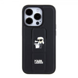 Karl Lagerfeld iPhone 15 Pro Max Deksel Grip Stand Function Svart