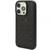 Audi iPhone 15 Pro Max Deksel GT Synthetic Leather Svart