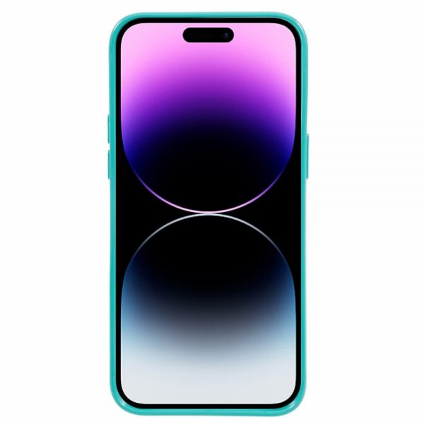Mercury iPhone 15 Pro Max Deksel Jelly Glitter Cyan