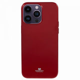 Mercury iPhone 15 Pro Max Deksel Jelly Glitter Rød