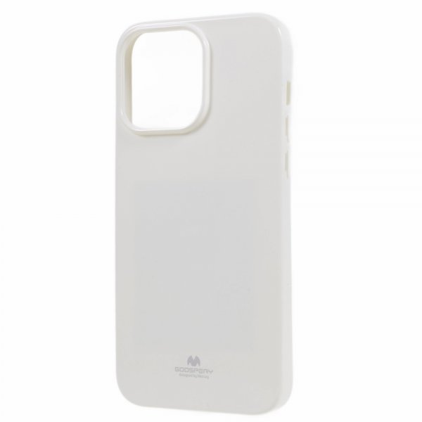 Mercury iPhone 15 Pro Max Deksel Jelly Glitter Hvit