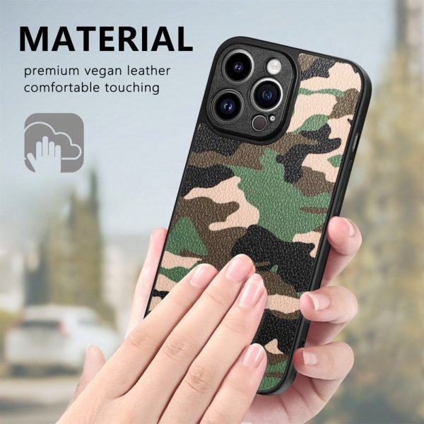 iPhone 15 Pro Max Deksel Kamuflasje Brun