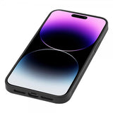 Lc.Imeeke iPhone 15 Pro Max Deksel Karbonfibertekstur Rød Stripe Svart
