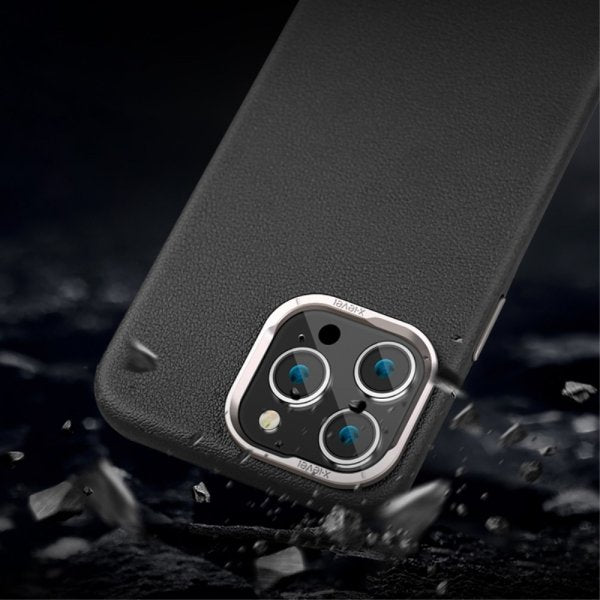 X-Level iPhone 15 Pro Max Deksel Skinntekstur MagSafe Blå
