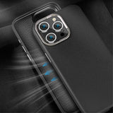 X-Level iPhone 15 Pro Deksel Skinntekstur MagSafe Brun