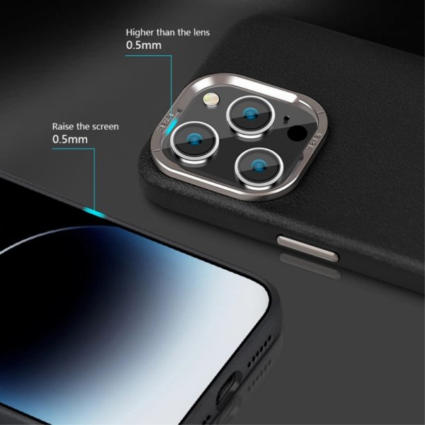 X-Level iPhone 15 Pro Deksel Skinntekstur MagSafe Brun
