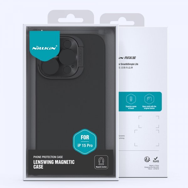 Nillkin iPhone 15 Pro Max Deksel LensWing MagSafe Lilla
