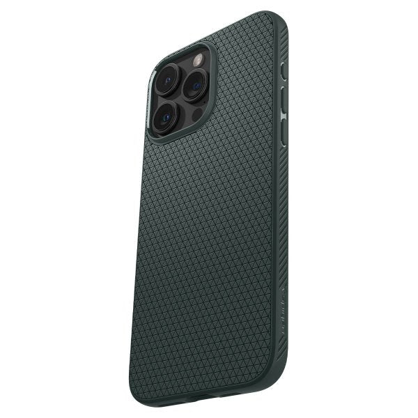 Spigen iPhone 15 Pro Max Deksel Liquid Air Abyss Green