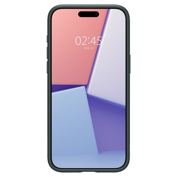Spigen iPhone 15 Pro Max Deksel Liquid Air Abyss Green