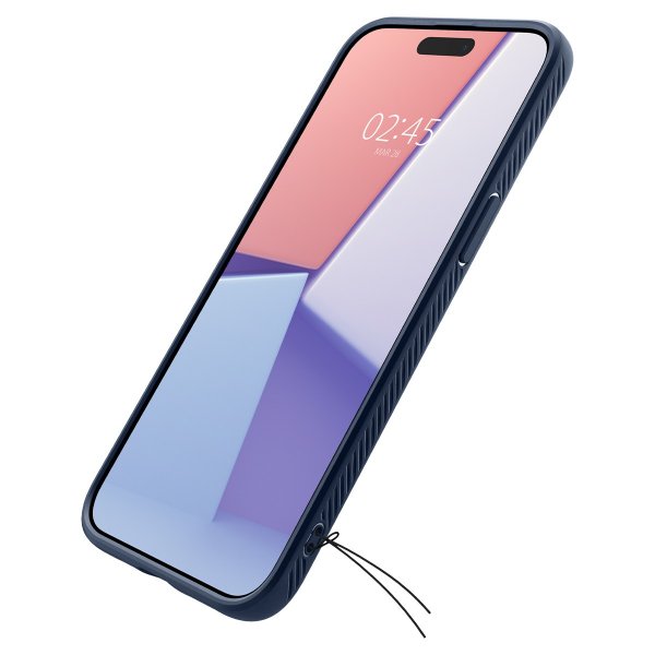 Spigen iPhone 15 Pro Max Deksel Liquid Air Navy Blue