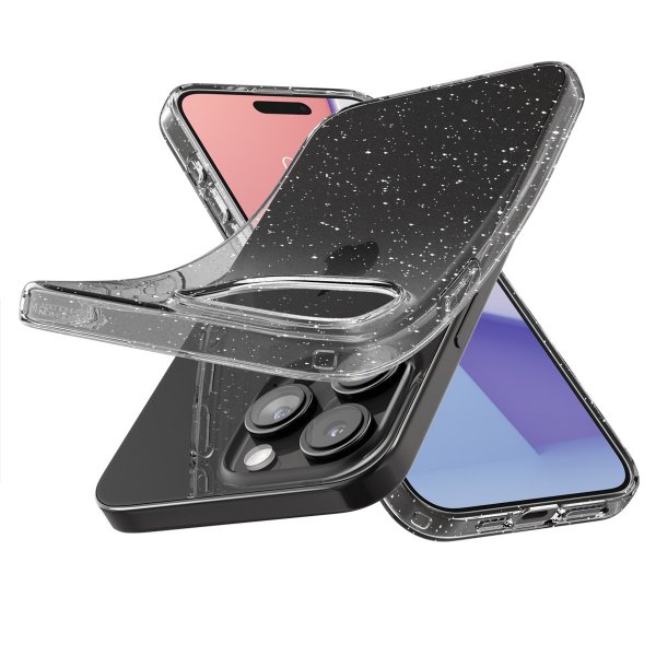 Spigen iPhone 15 Pro Max Deksel Liquid Crystal Glitter Crystal Quartz