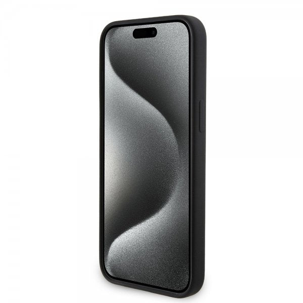 Karl Lagerfeld iPhone 15 Pro Max Deksel Liquid Silicone MagSafe Svart