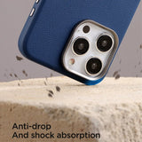 Joyroom iPhone 15 Pro Max Deksel Litchi Pattern Series MagSafe Blå
